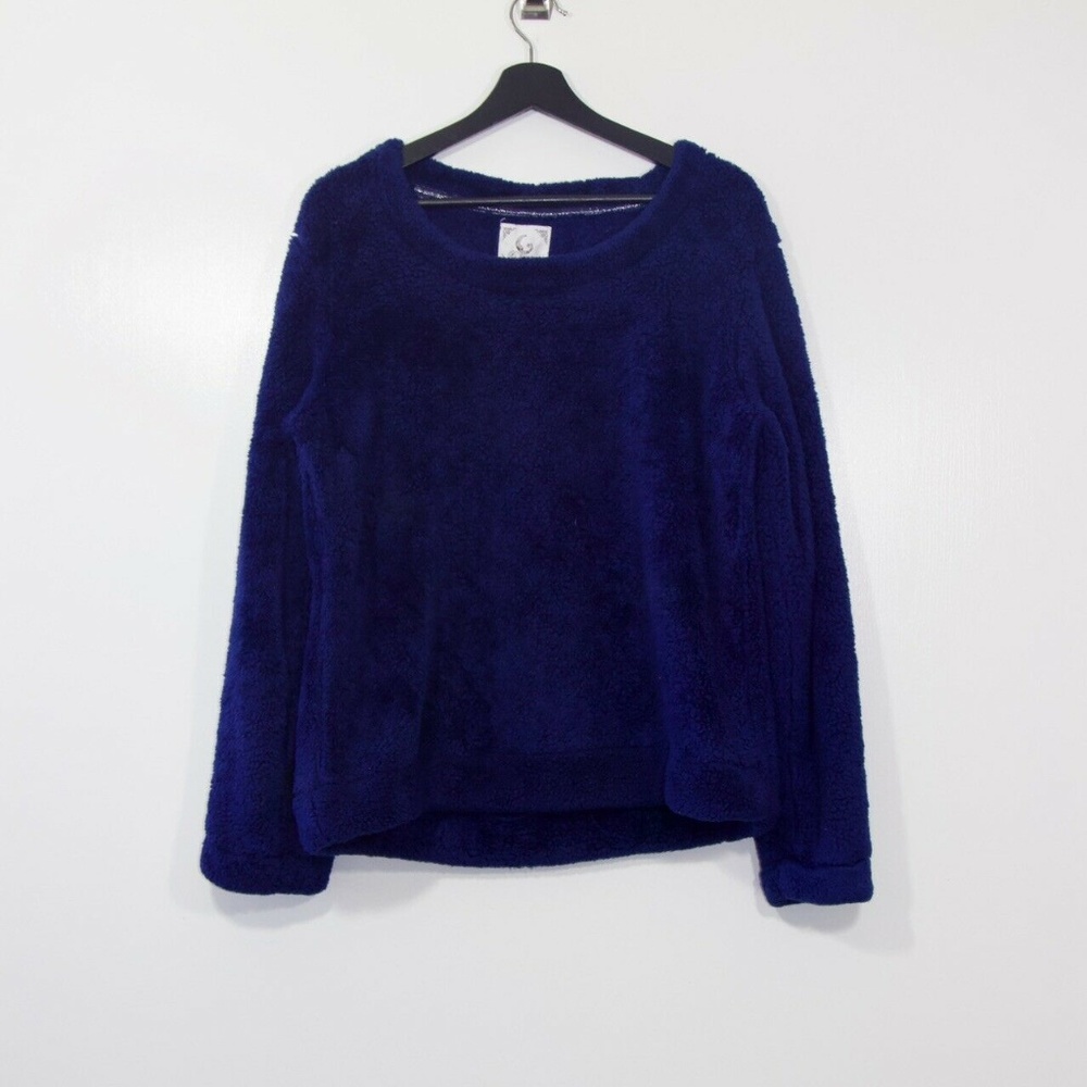 PJ Couture Blue Super Soft Fur Long Sleeve Pajama